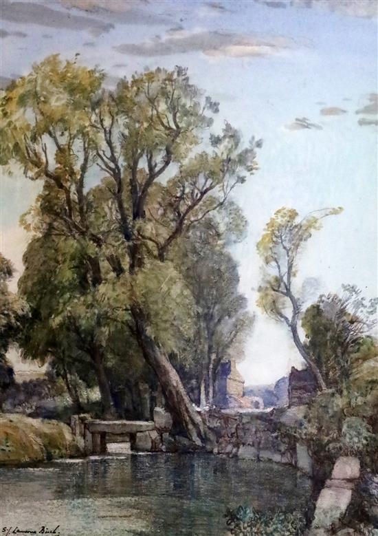 § Samuel John Lamorna Birch (1869-1955) The Old Mill Pool 15.5 x 11.5in.
